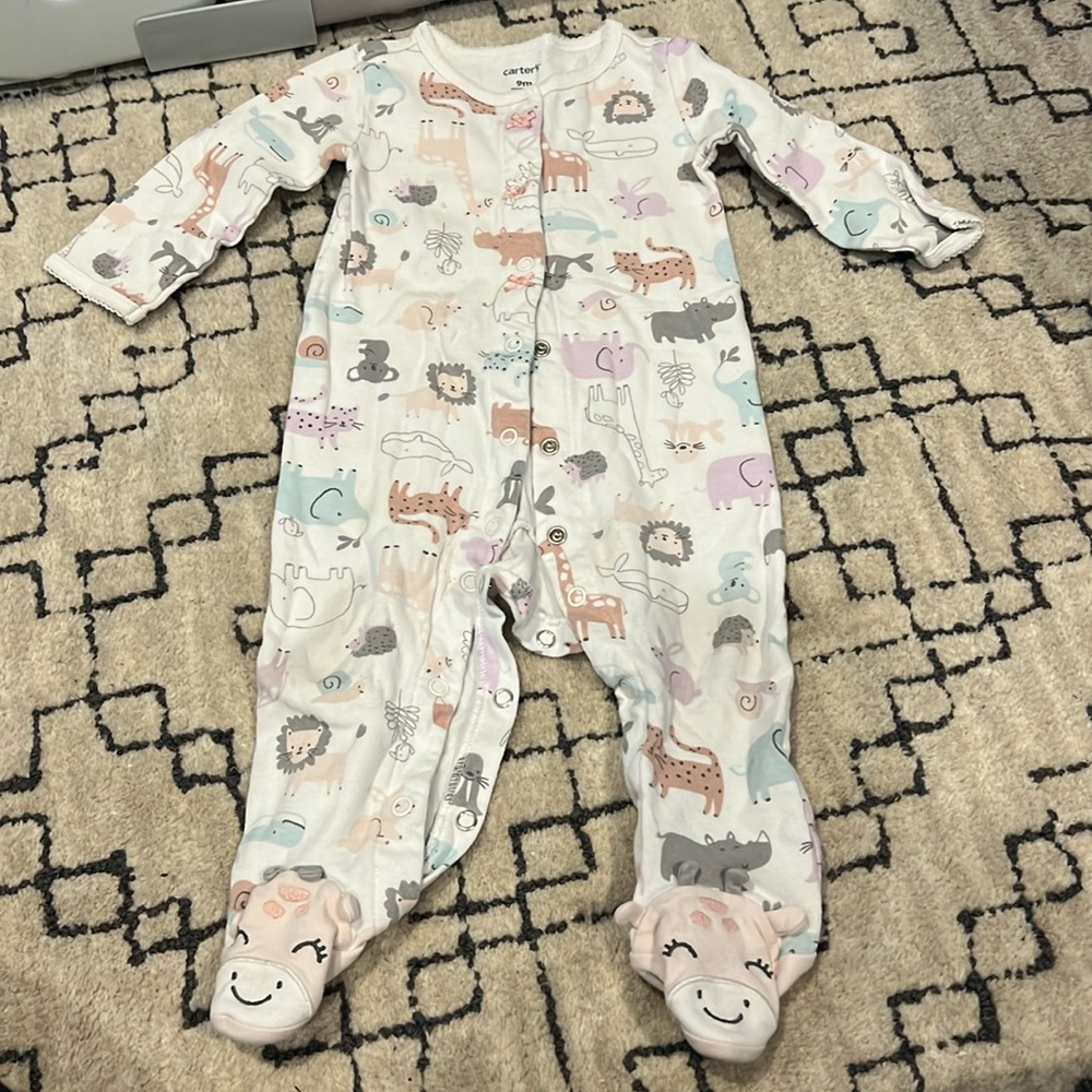 Carters 9 Month Footie Pajamas